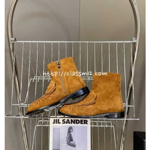 생로랑 25 한정판 여성 소가죽 카프스킨 부츠 B5506