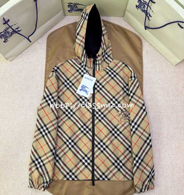 버버리 25 한정판 양면 긴팔 후드 자켓 A14074