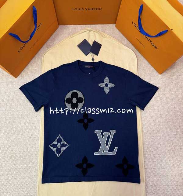 루이비통 25 한정판 반팔 니트 A14078