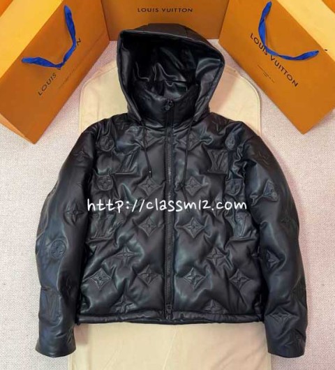 루이비통 25 한정판 긴팔 후드 패딩 자켓 A14086