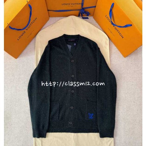 루이비통 25 한정판 Nigo 양털 긴팔 가디건 A14088