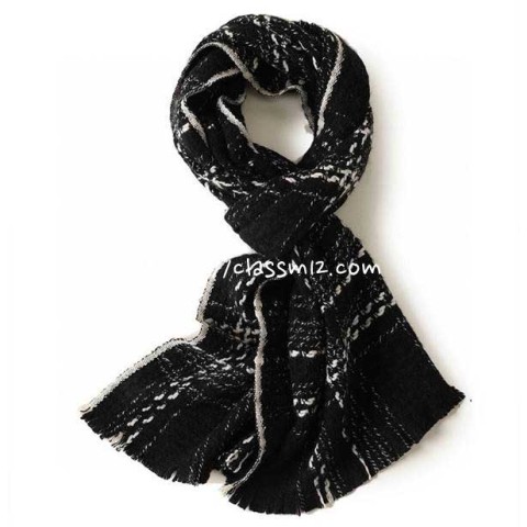 샤넬 25 한정판 양털 목도리 D3603