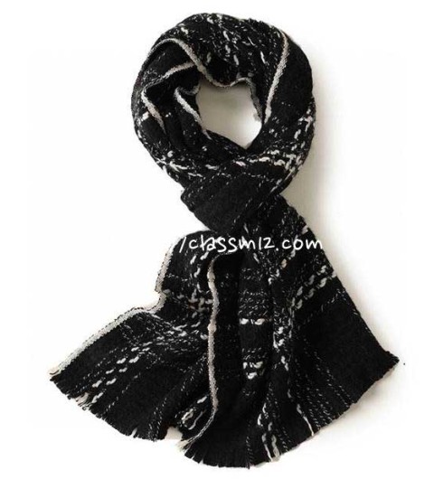 샤넬 25 한정판 양털 목도리 D3603