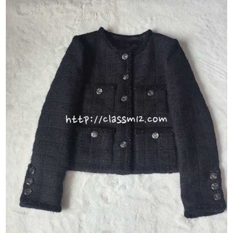 샤넬 25 한정판 여성 긴팔 자켓 A14096