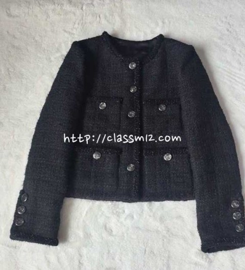 샤넬 25 한정판 여성 긴팔 자켓 A14095