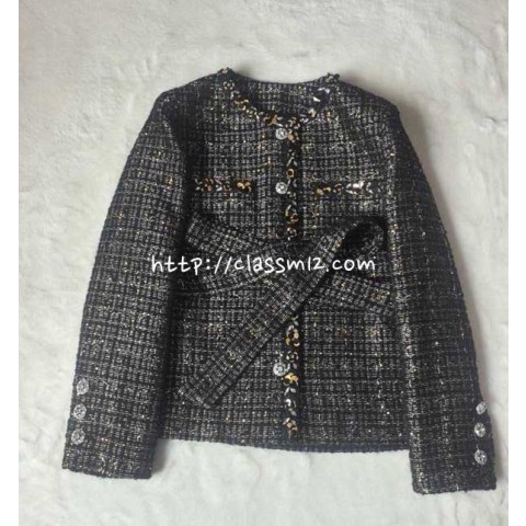 샤넬 25 한정판 여성 긴팔 자켓 A14097