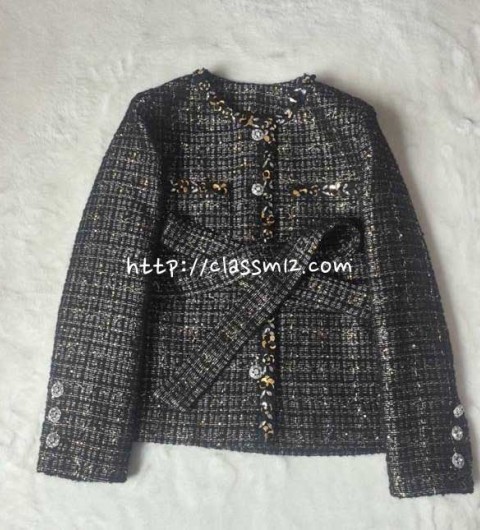 샤넬 25 한정판 여성 긴팔 자켓 A14096