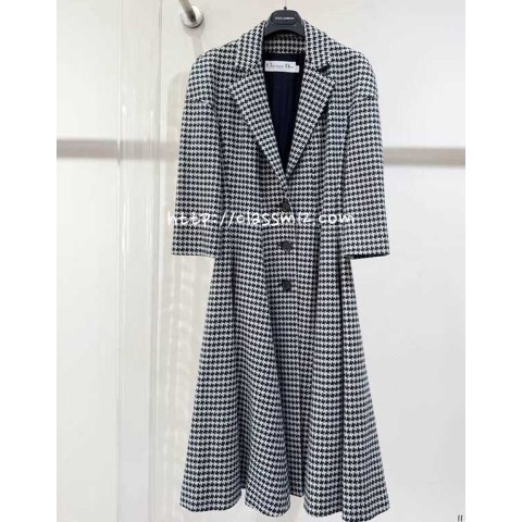 디올 25 한정판 여성 양털 긴팔 코트 A14098