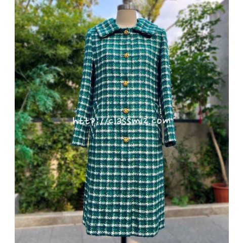 샤넬 25 한정판 여성 긴팔 롱자켓 A14100