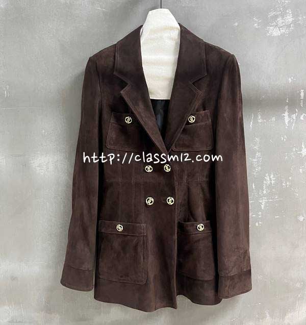 샤넬 25 한정판 양털 긴팔 자켓 A14105