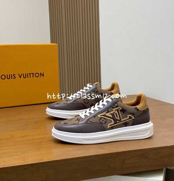 루이비통 25 한정판 소가죽 카프스킨 운동화 B5513