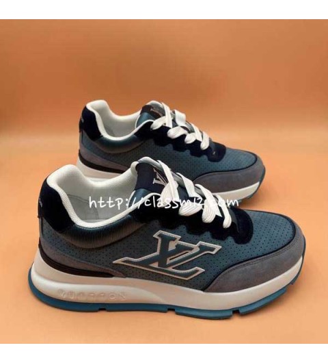 루이비통 25 한정판 남여공용 소가죽 카프스킨 운동화 B5519