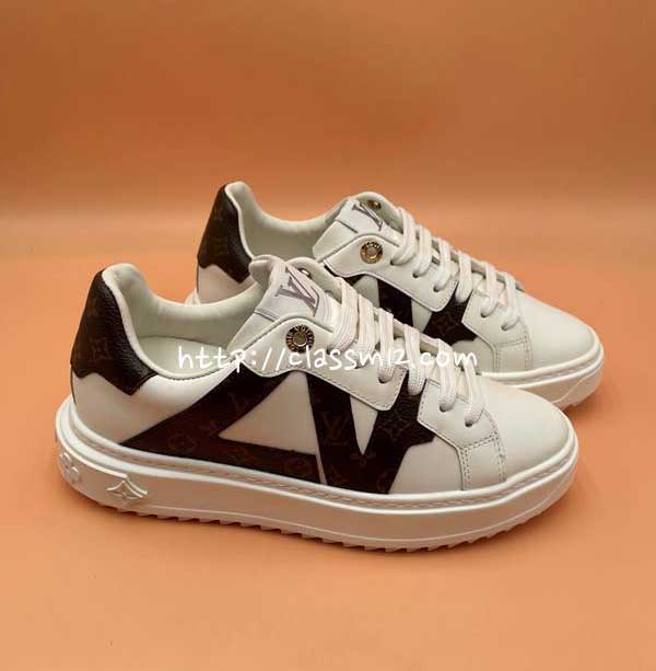 루이비통 25 한정판 남여공용 소가죽 카프스킨 운동화 B5520