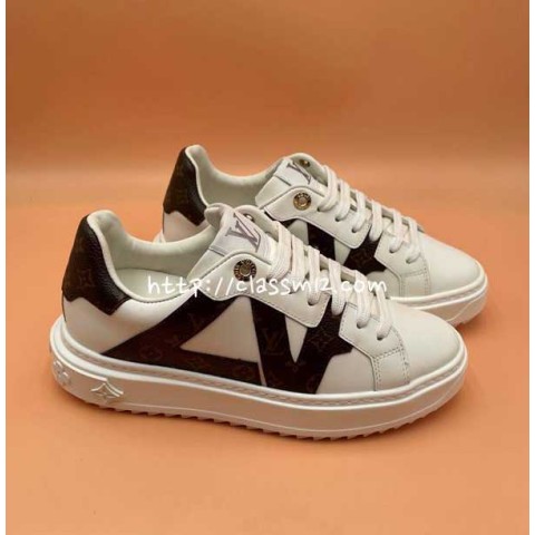 루이비통 25 한정판 남여공용 소가죽 카프스킨 운동화 B5520