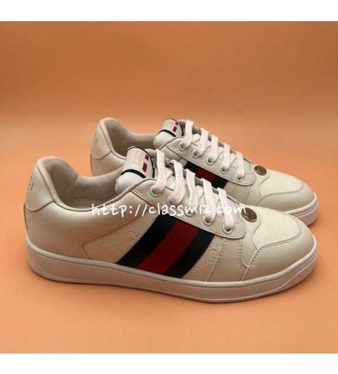 구찌 25 한정판 남여공용 소가죽 카프스킨 운동화 B5524