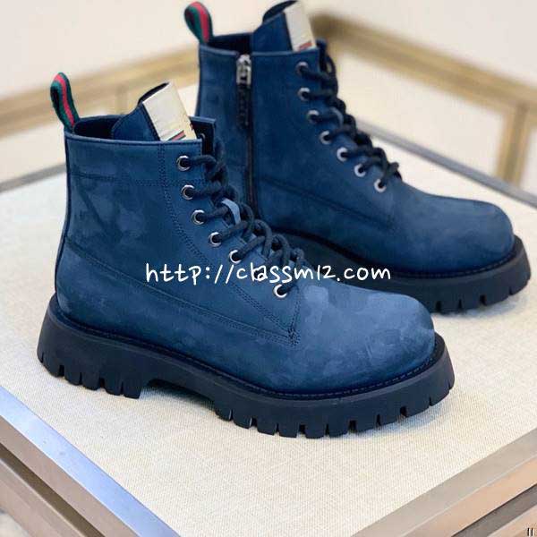 구찌 25 한정판 소가죽 카프스킨 부츠 B5529