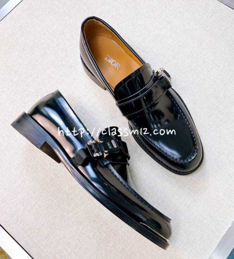 디올 25 한정판 소가죽 카프스킨 신발 B5532