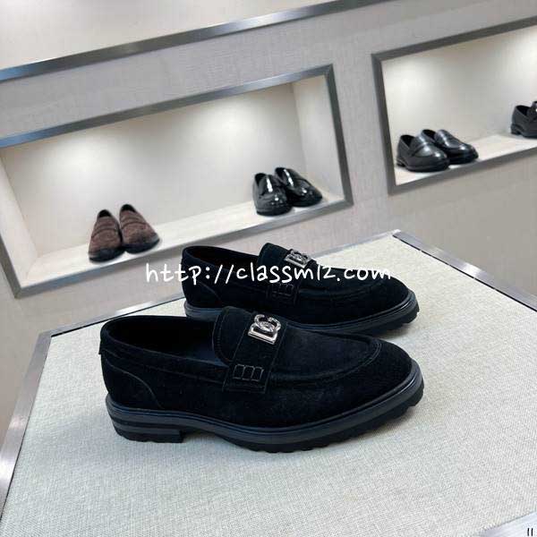 돌체앤가바나 25 한정판 소가죽 카프스킨 신발 B5549