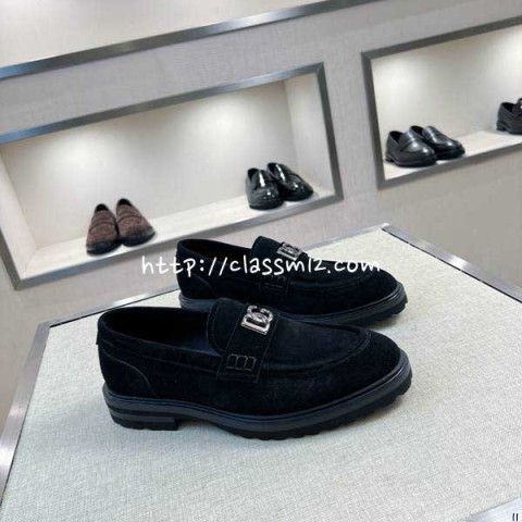 돌체앤가바나 25 한정판 소가죽 카프스킨 신발 B5549