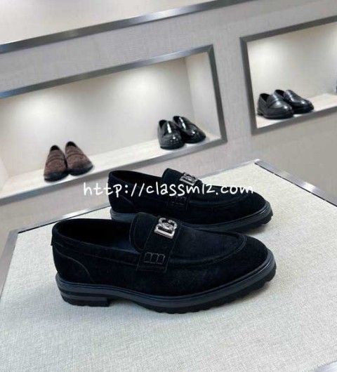 돌체앤가바나 25 한정판 소가죽 카프스킨 신발 B5549