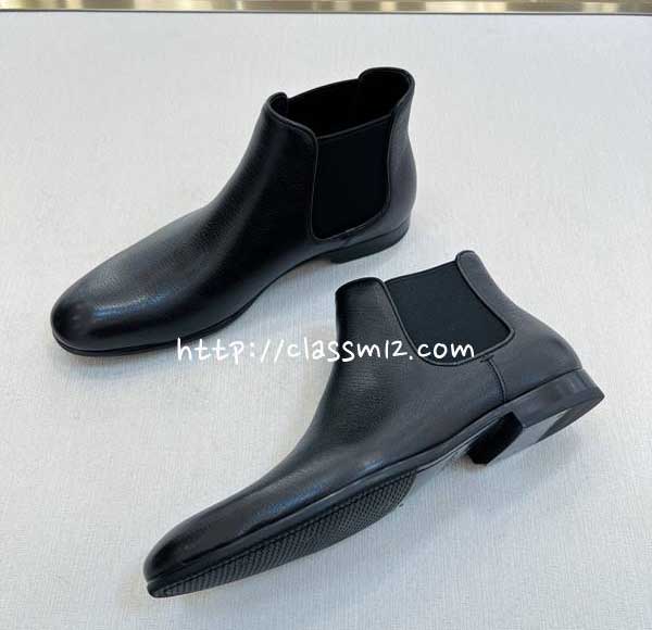 프라다 25 한정판 00118-1A 소가죽 카프스킨 부츠 B5556