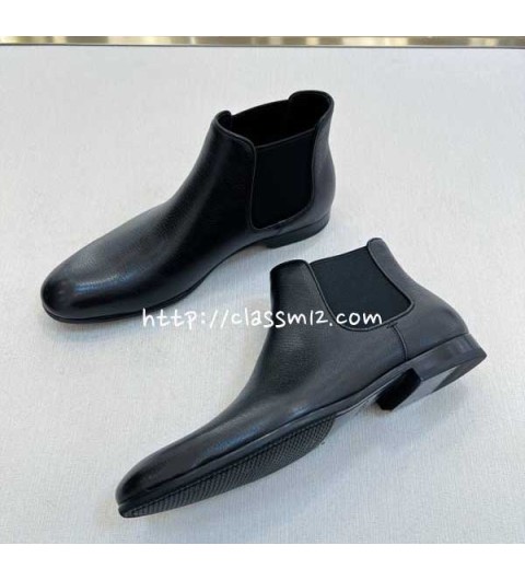 프라다 25 한정판 00118-1A 소가죽 카프스킨 부츠 B5556