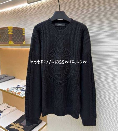 베르사체 25 한정판 남여공용 1681845-C00 양털 긴팔 니트 A14119