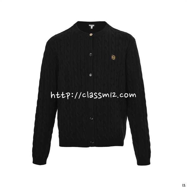 로에베 25 한정판 양털 긴팔 가디건 A14123