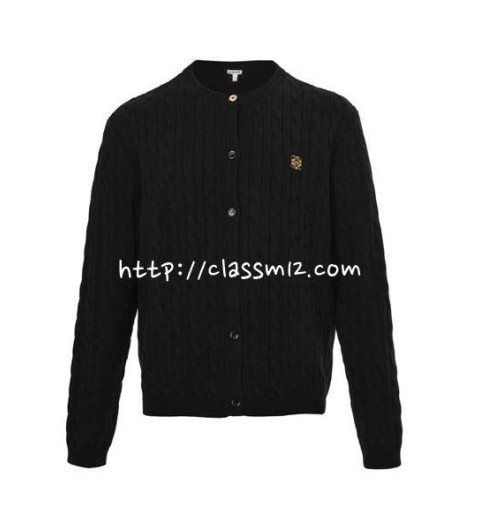 로에베 25 한정판 양털 긴팔 가디건 A14123