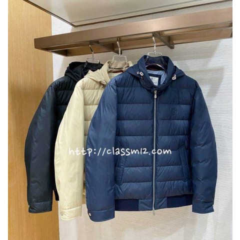 브루넬로쿠치넬리 25 한정판 6609043 남여공용 오리털 긴팔 후드 패딩 자켓 A14136