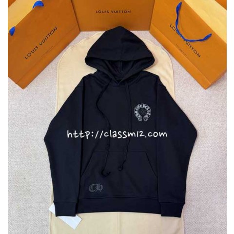 크롬하츠 25 한정판 긴팔 후드 티셔츠 A14145