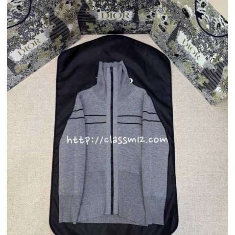 디올 25 한정판 양면 양털 긴팔 가디건 A14146