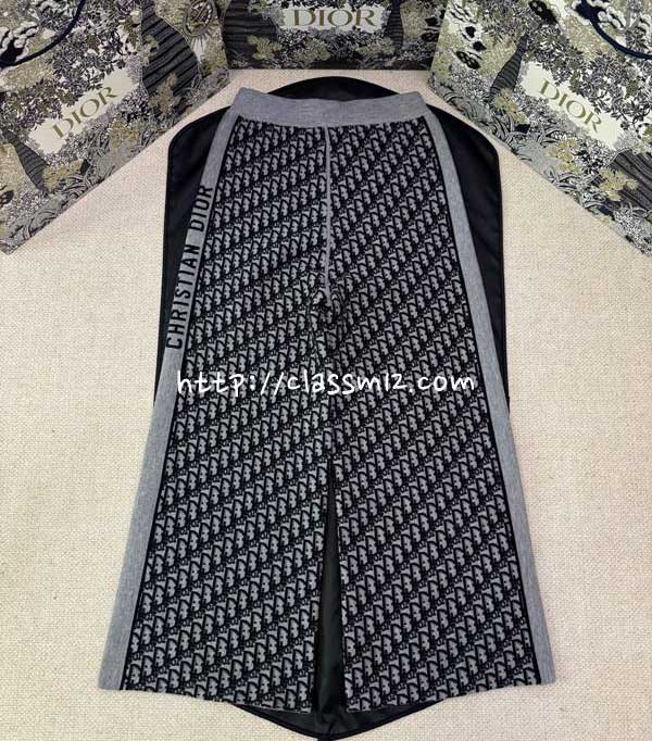 디올 25 한정판 양면 양털 긴바지 A14147