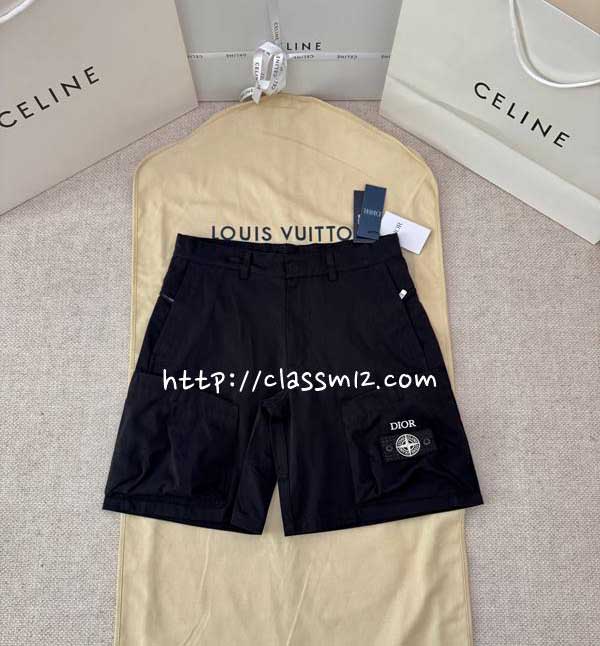 디올 x 스톤아일랜드 25 한정판 반바지 A14152