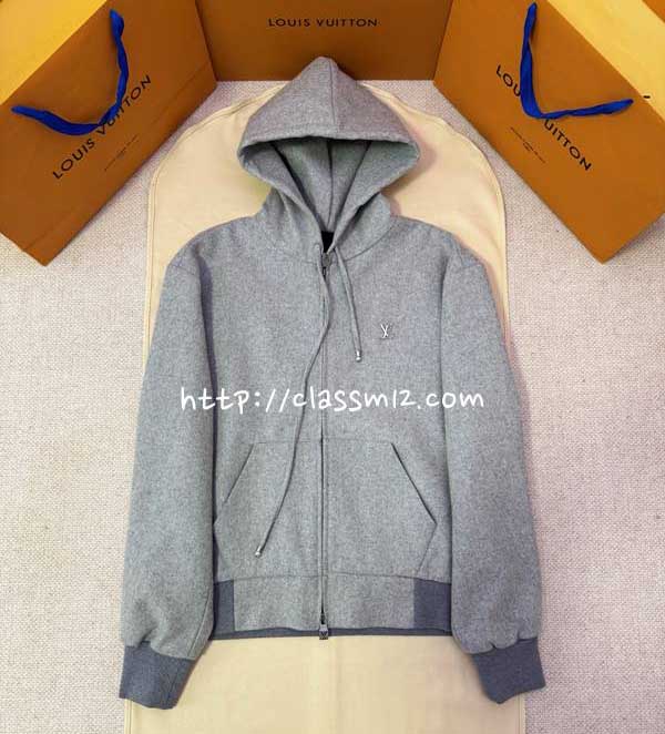 루이비통 25 한정판 양털 긴팔 후드 자켓 A14156
