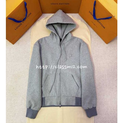 루이비통 25 한정판 양털 긴팔 후드 자켓 A14156