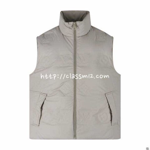 루이비통 25 한정판 거위털 민소매 패딩 조끼 자켓 A14164