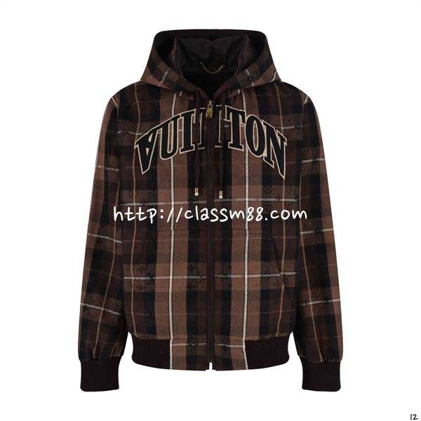 루이비통 25 한정판 남여공용 긴팔 후드 자캣 A14214
