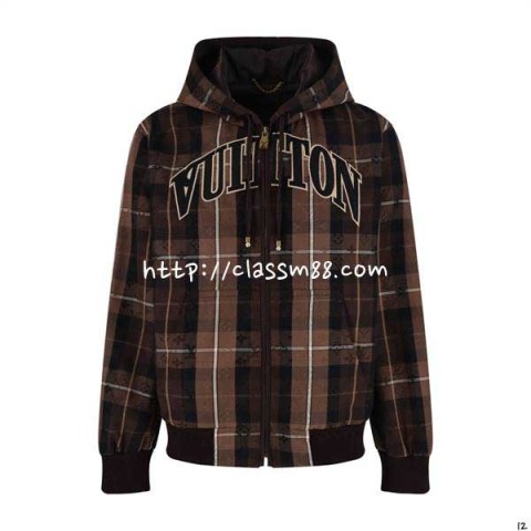 루이비통 25 한정판 남여공용 긴팔 후드 자캣 A14214