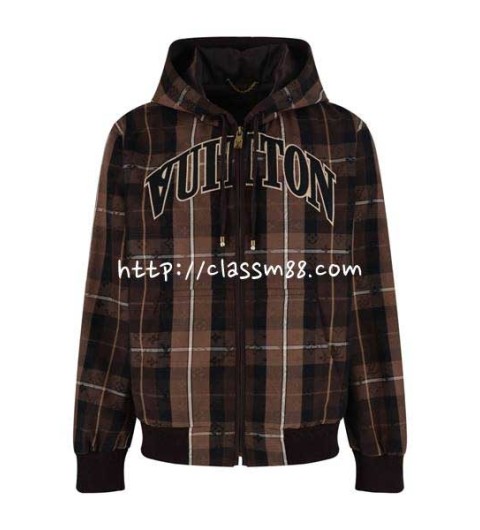 루이비통 25 한정판 남여공용 긴팔 후드 자캣 A14214