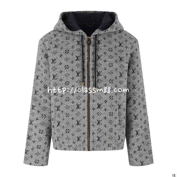 루이비통 25 한정판 긴팔 후드 자캣 A14223