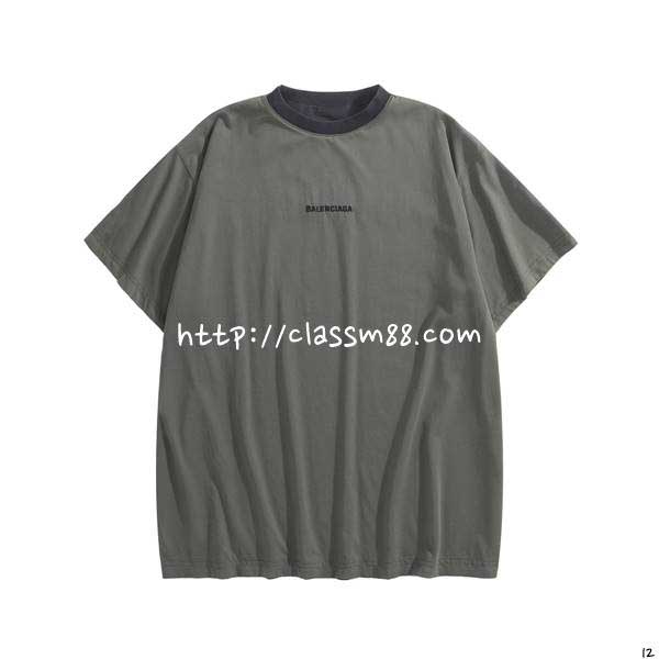 발렌시아가 25 한정판 양면 반팔 티셔츠 A14228