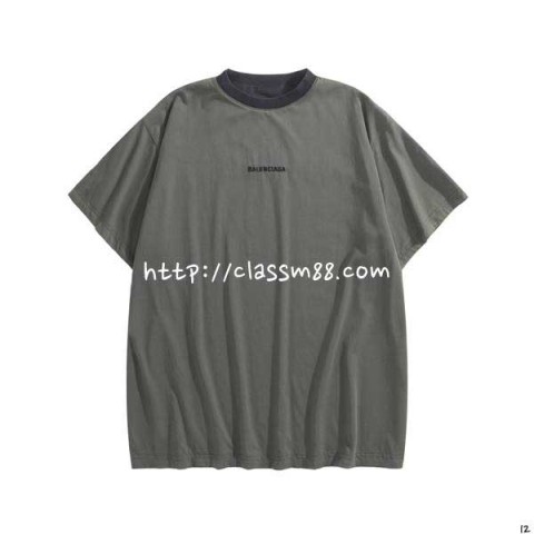 발렌시아가 25 한정판 양면 반팔 티셔츠 A14228