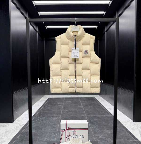 몽클레어 25 한정판 남여공용 Christopher Raxxy 거위털 민소매 패딩 조끼 자캣 A14230