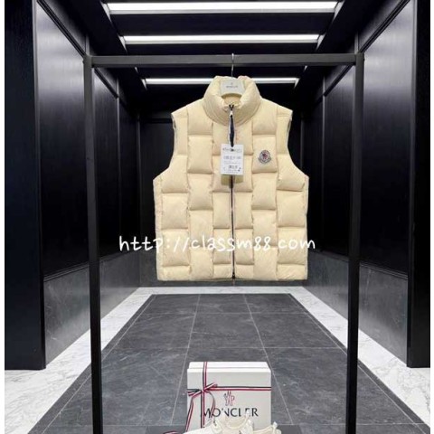 몽클레어 25 한정판 남여공용 Christopher Raxxy 거위털 민소매 패딩 조끼 자캣 A14230