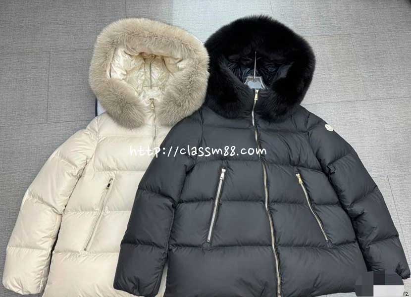 몽클레어 25 한정판 여성 긴팔 후드 패딩 자캣 A14235