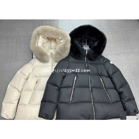 몽클레어 25 한정판 여성 긴팔 후드 패딩 자캣 A14235