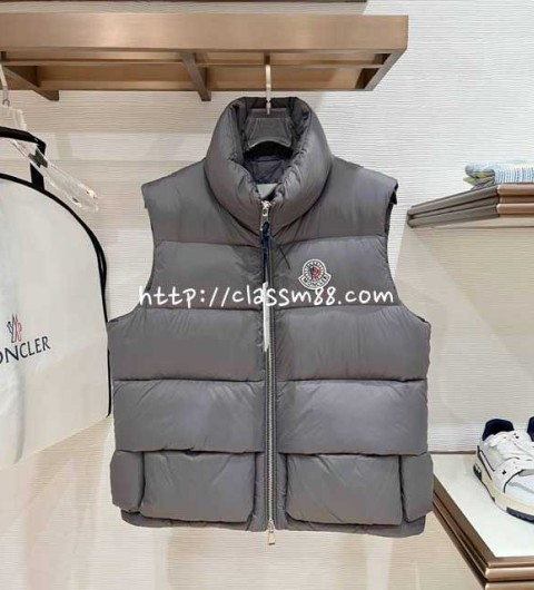 몽클레어 25 한정판 남여공용 Christopher Raxxy 거위털 민소매 패딩 조끼 자캣 A14241