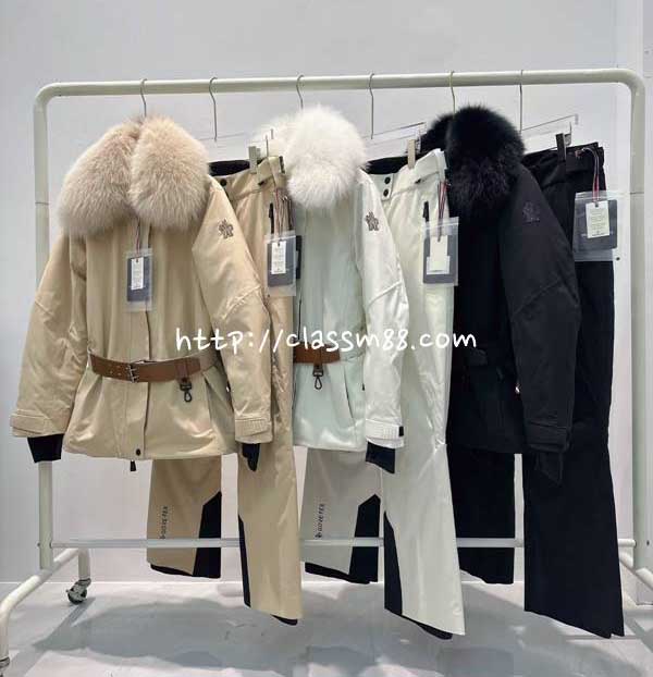 몽클레어 25 한정판 Vizelles 여성 긴팔 후드 패딩 자캣 기바지 세트 A14252