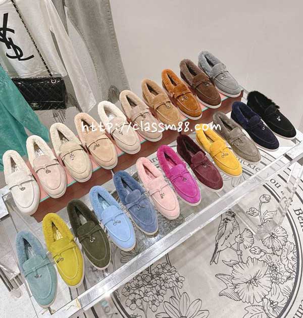 로로피아나 Loro Piana 25 한정판 22색 남여공용 소가죽 카프스킨 신발 B5569